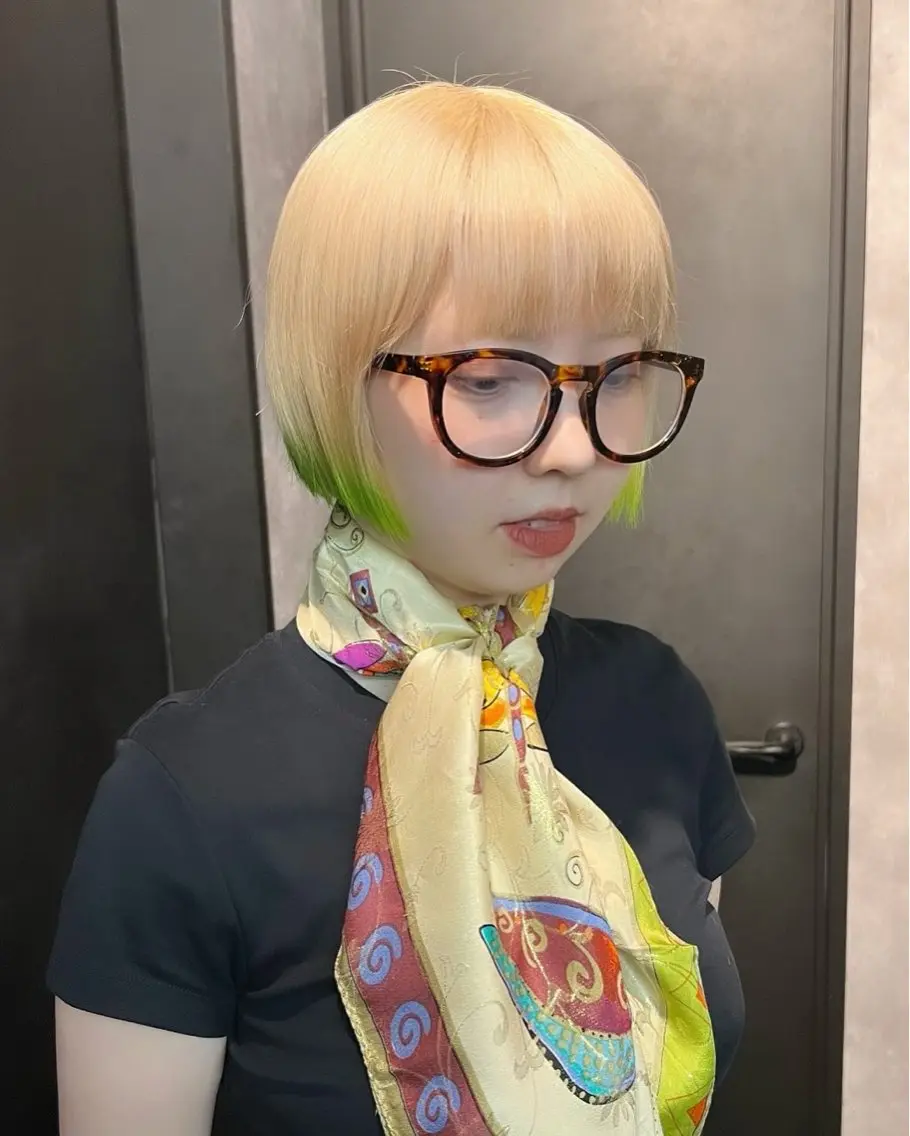 ショート カラー トリートメント ヘアカラー 山口 真世のヘアスタイル