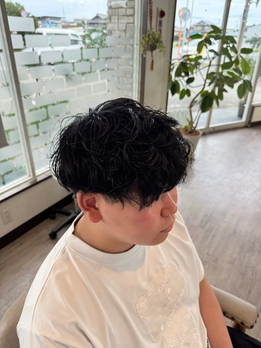 ショート メンズ メンズパーマ 波巻きパーマ カット パーマ 縮毛矯正/髪質改善 山口泰広のヘアスタイル