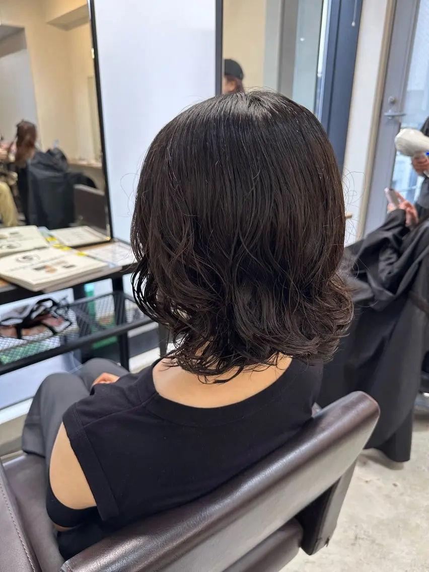 ミディアム カラー パーマ カット パーマ トリートメント 平日オススメ✨ コスパ&タイパ✨山下のヘアスタイル