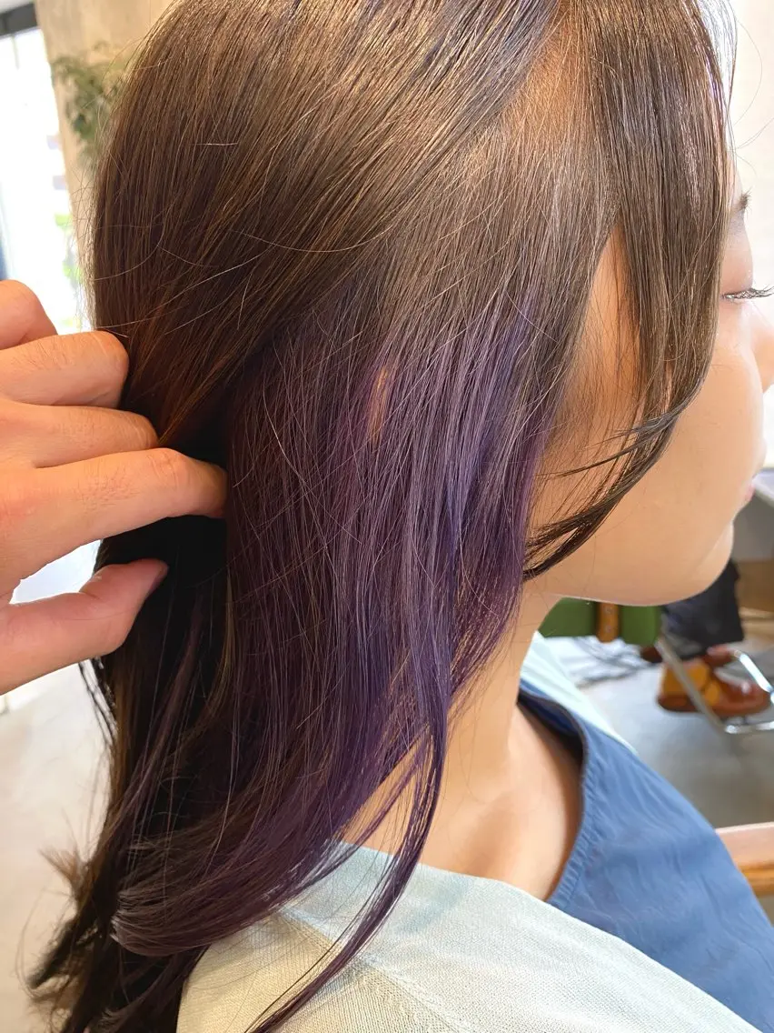 ロング ヘアカラー トリートメント 白木 遥太のヘアスタイル