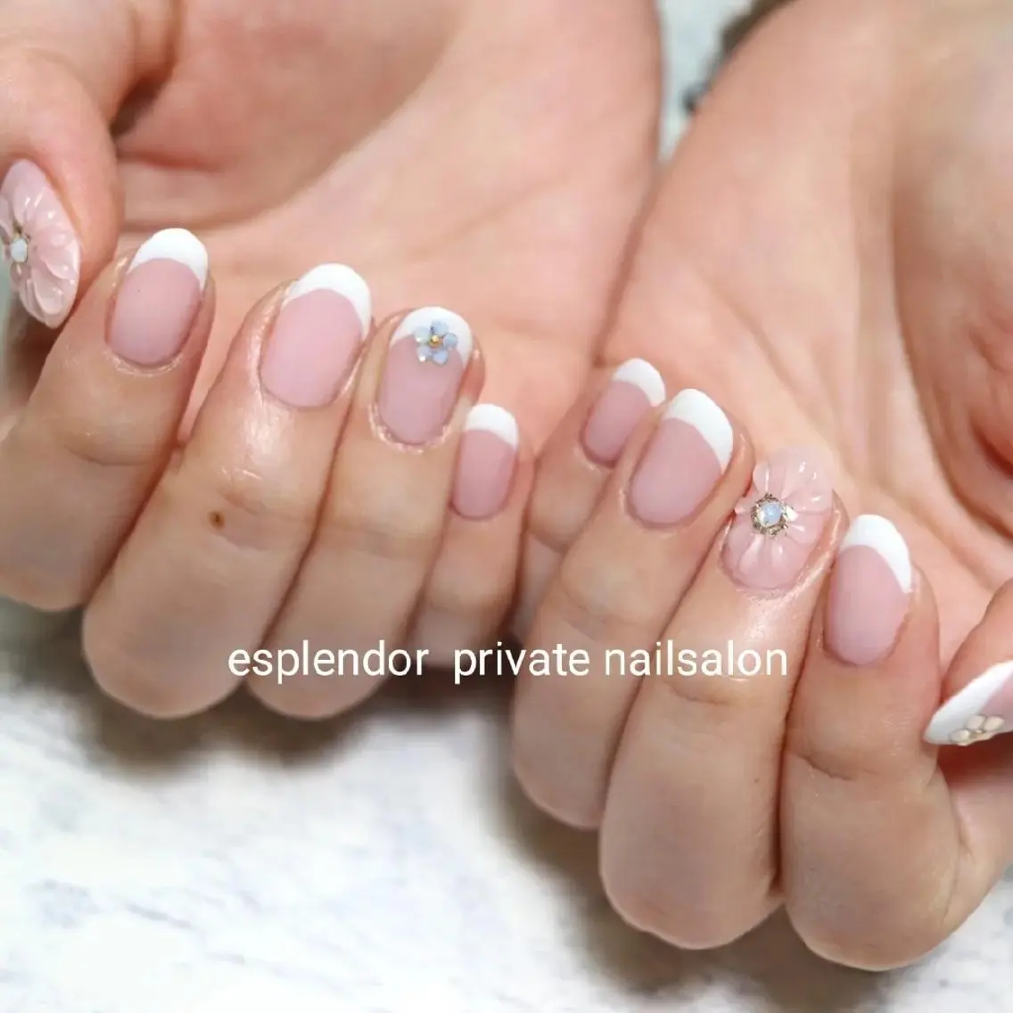 ネイル アートネイル フレンチネイル ぷっくりネイル esplendor  小野寺のネイルデザイン