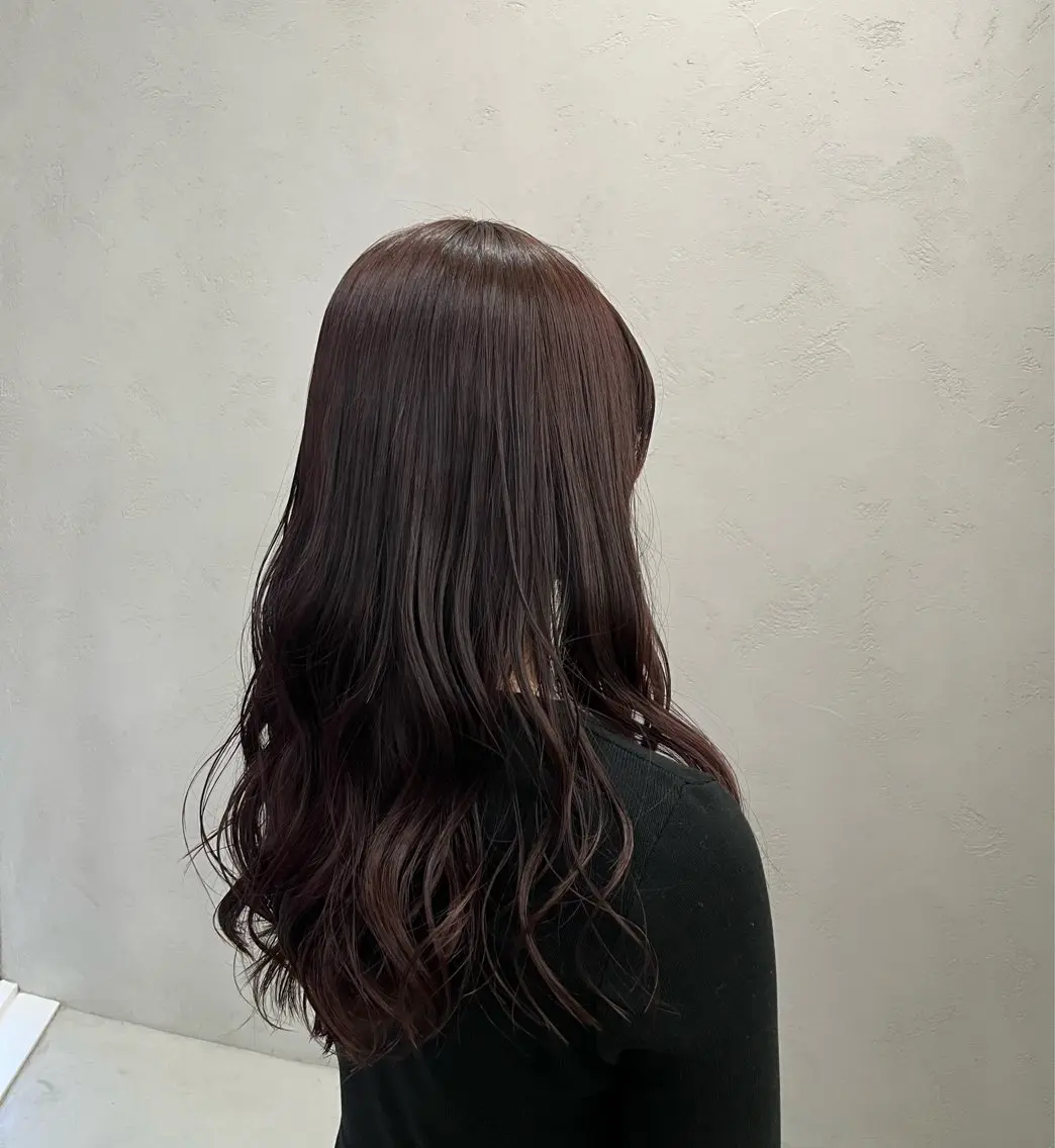 ロング カラー カット ヘアカラー ブリーチなし透明感 カラー✨横山 佳希のヘアスタイル