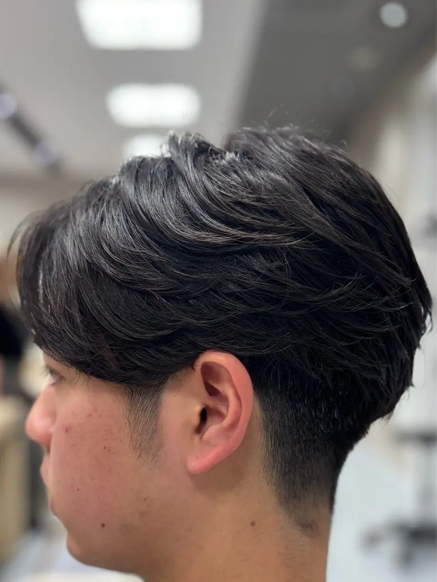 ショート パーマ メンズ カット パーマ メンズ特化韓国風 パーマスタイル/りんのヘアスタイル