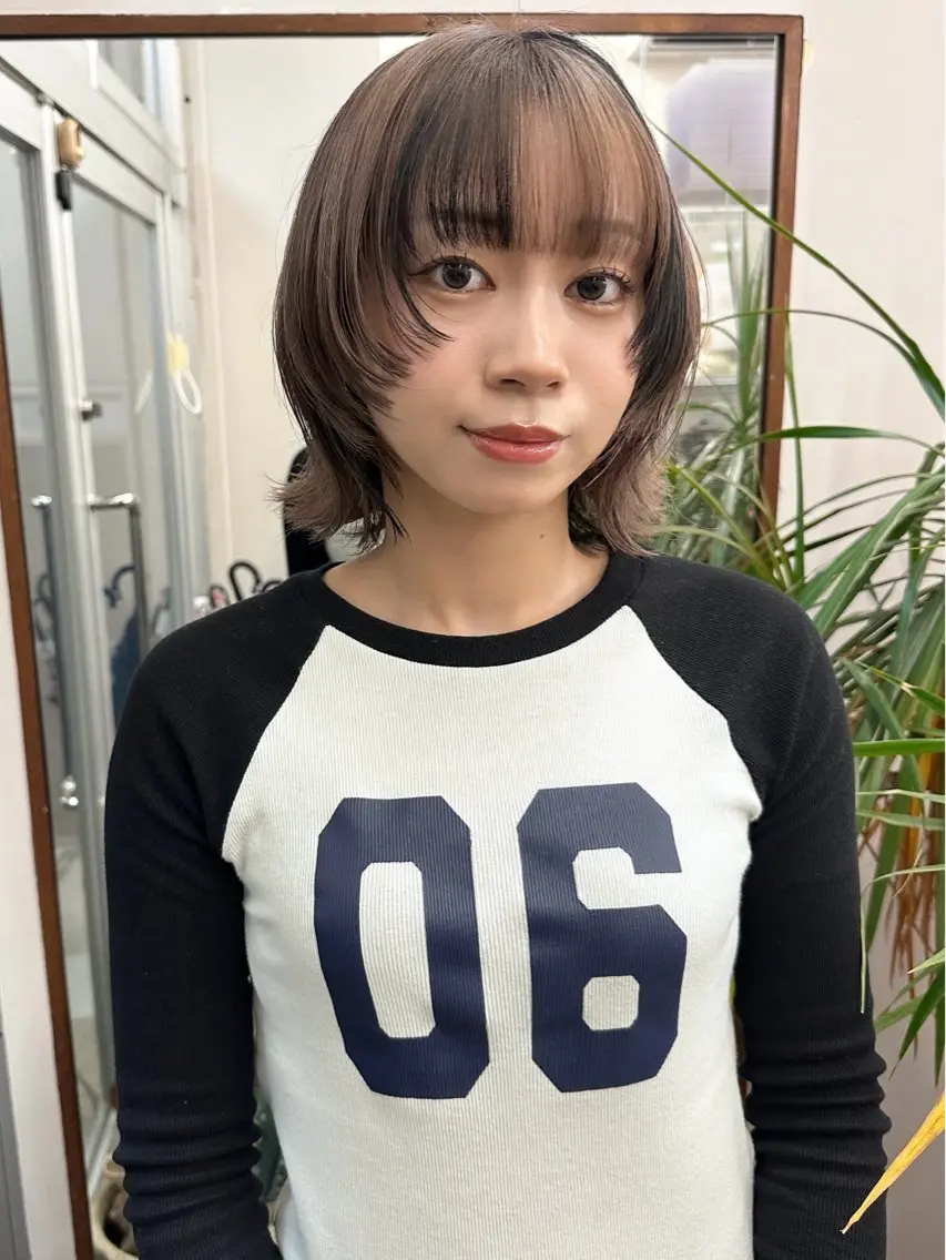 ミディアム カラー ヘアカラー トリートメント 🐏nao /レイヤーカット🐏のヘアスタイル