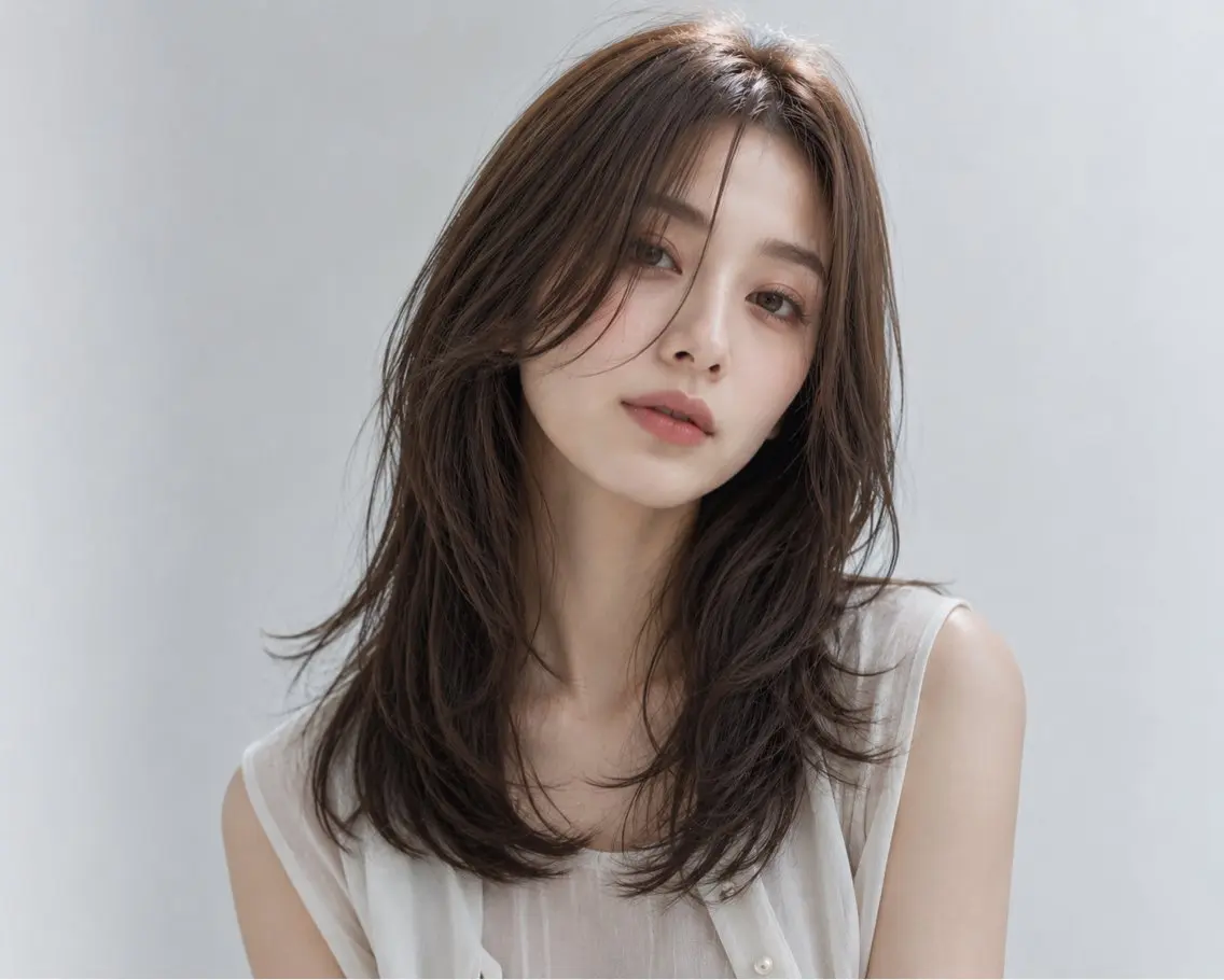 セミロング カラー カット ヘアカラー トリートメント 🦋The Ect Lien小川琉華🦋のヘアスタイル