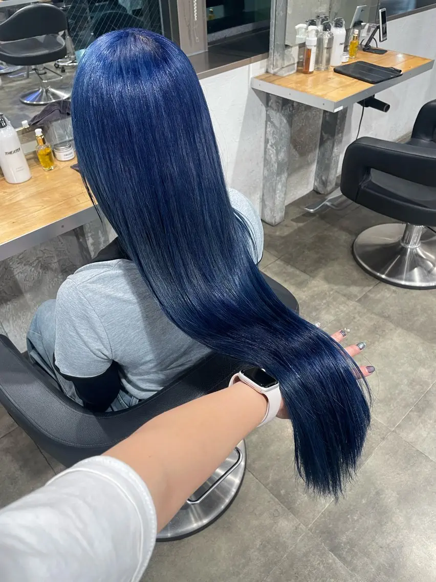 ロング カラー ヘアカラー ハイトーン 横浜💞ミオのヘアスタイル