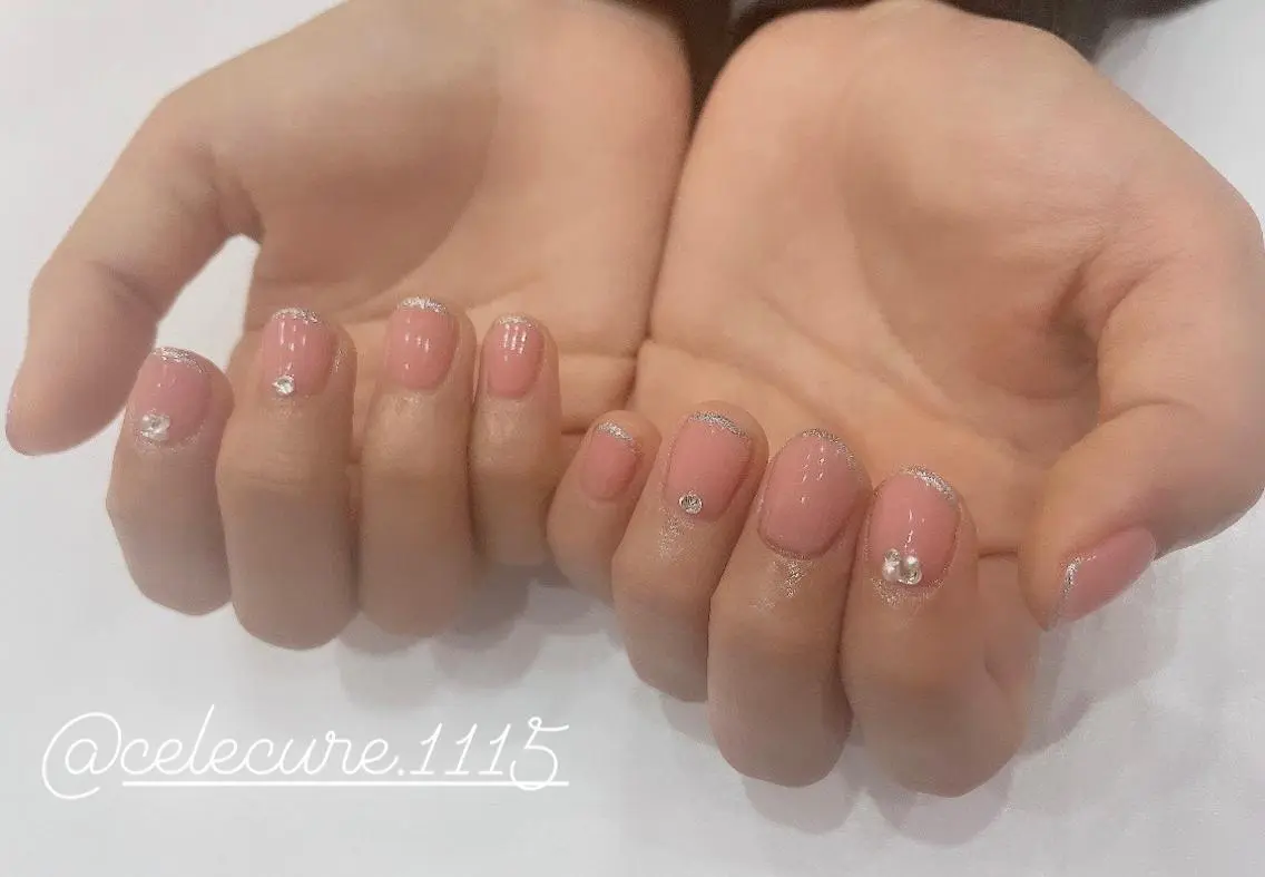 ネイル フレンチネイル ネイリスト Nのネイルデザイン