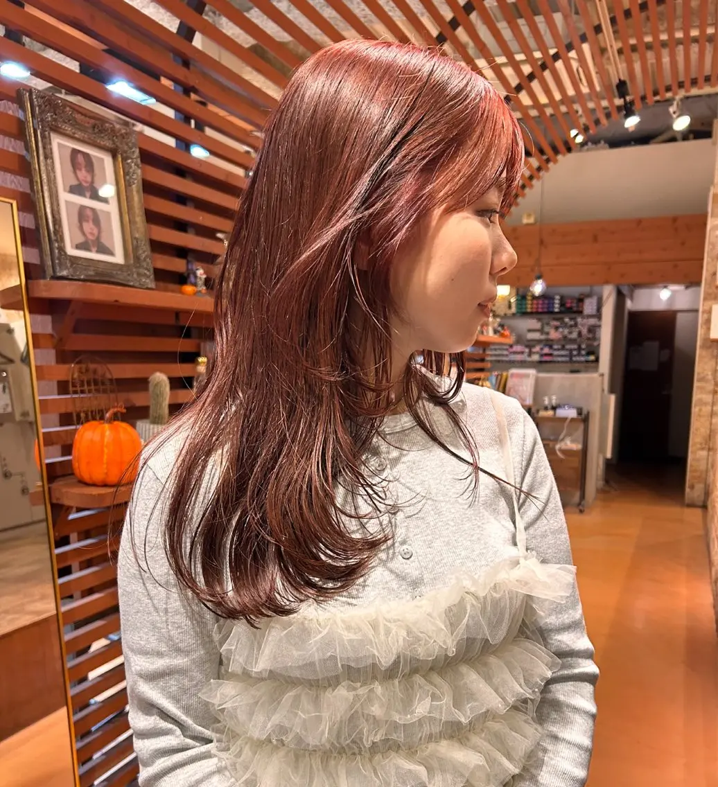 🎀🍓暖色ワンカラー️⟡.·*.🦩🍒【ツヤ感が欲しい方・オシャレに見せたい方におすすめ✨】の写真