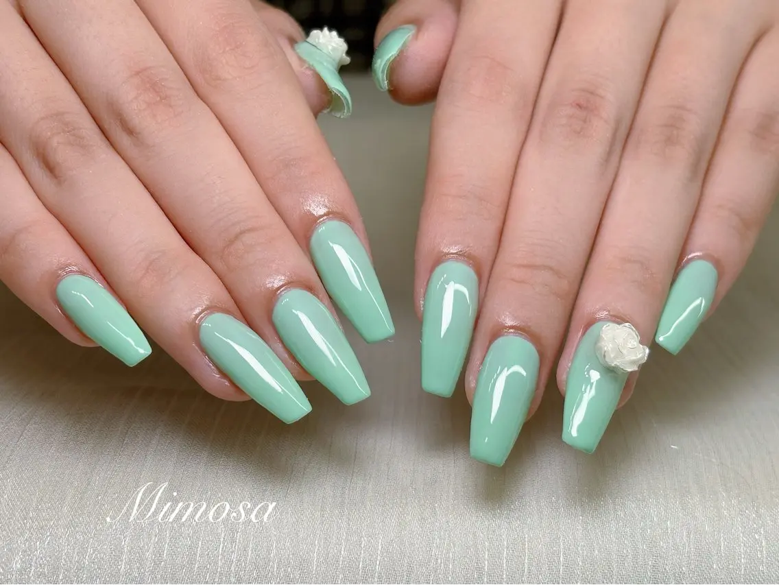 ☘️春キャンペーン🌷【HAND】チップ長さだしワンカラー♡2️⃣色までお選びいただけます✨の写真