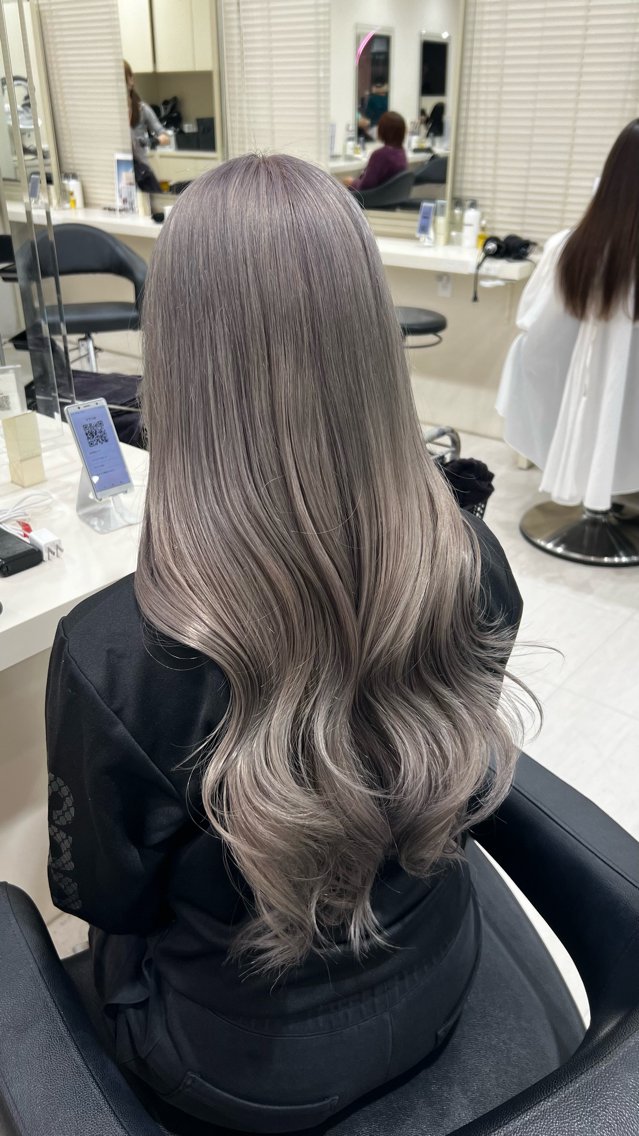 ロング カラー ヘアアレンジ ヘアカラー 韓国レイヤー＆ピンク 艶髪🩶maikoのヘアスタイル