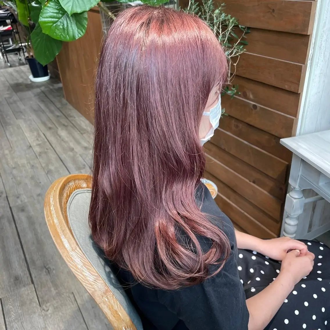 セミロング カラー exfa sakura🪞のヘアスタイル