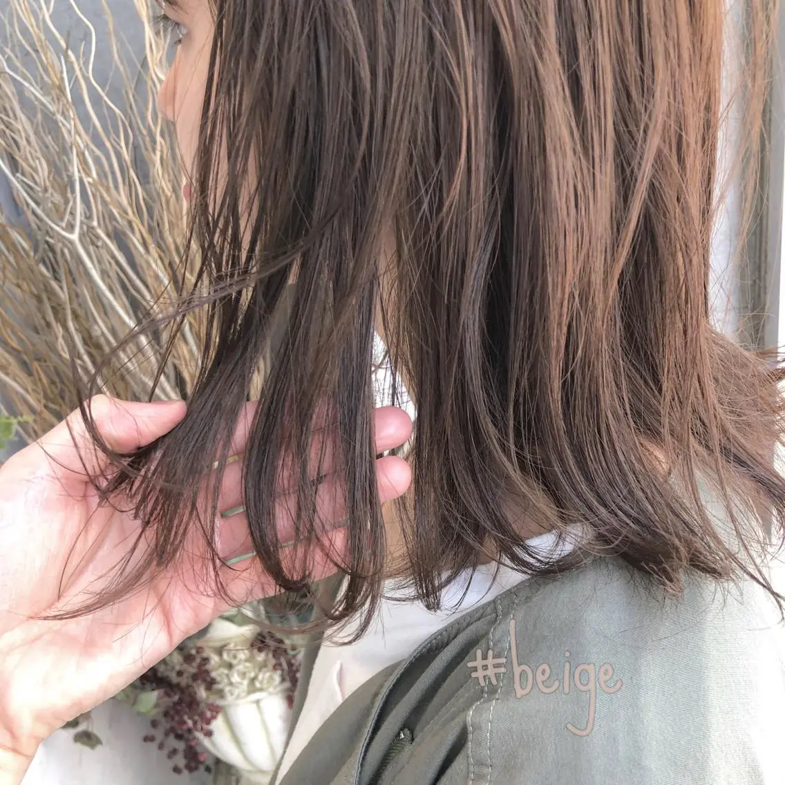 ミディアム カラー ヘアアレンジ ヘアカラー トリートメント ヘアセット ブリーチなし透け感/ マンツーマン/Ryoのヘアスタイル