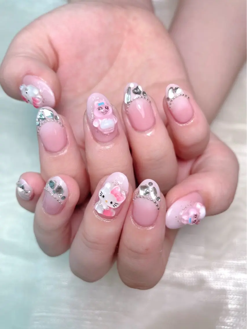 ネイル グラデーション ハンドネイル lucky nail 歌舞伎町のネイルデザイン