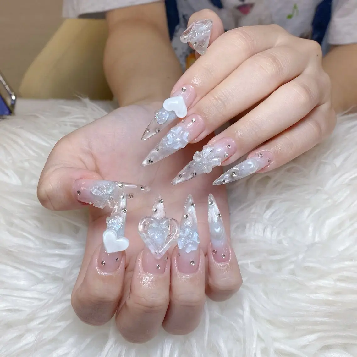 ネイル ハンドネイル ANH ゴテゴテネイルのネイルデザイン