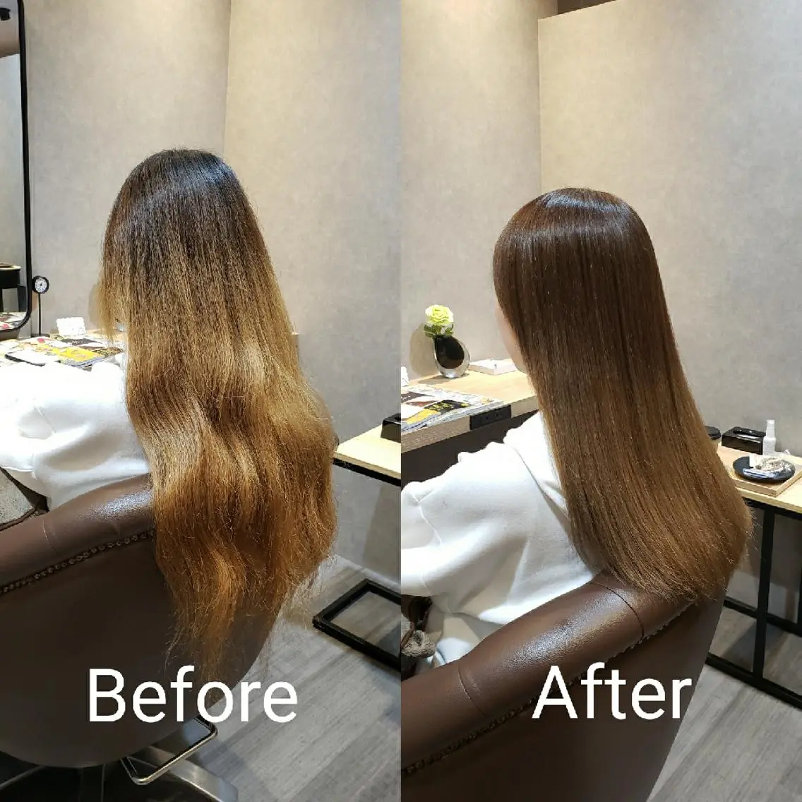 ロング 縮毛矯正 鈴木 昌浩のヘアスタイル