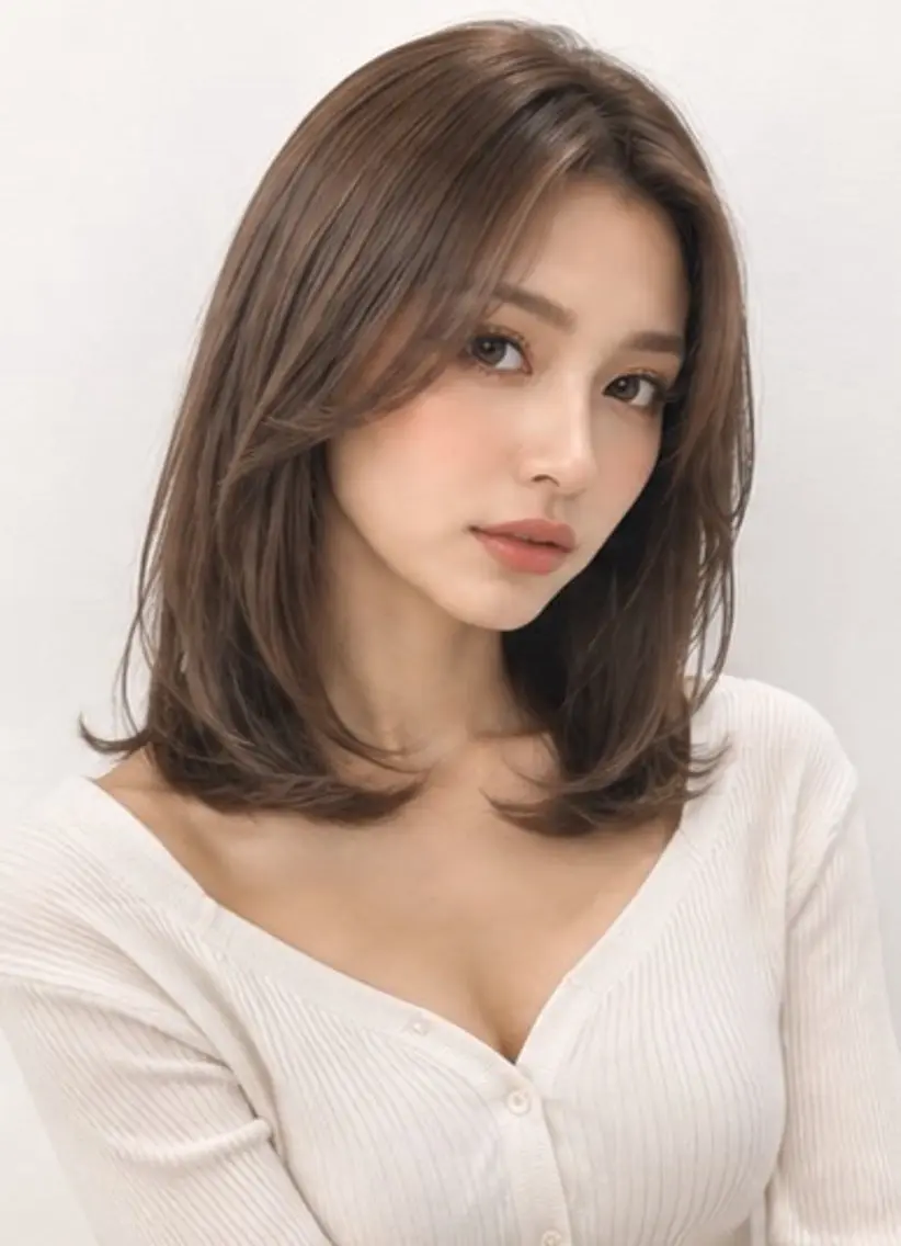 ミディアム 大澤 尚記のヘアスタイル