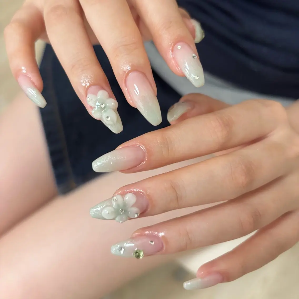 ネイル グリーン ハンドネイル moufu.nail /sayaka 本町のその他イメージ