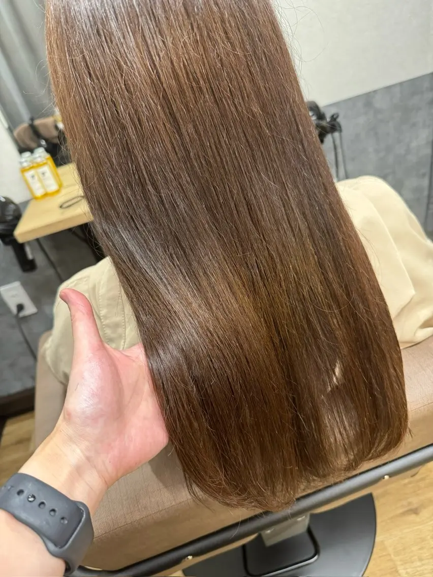 ロング カラー アッシュ アッシュブラウン ブラウンカラー reeed konnoのヘアスタイル