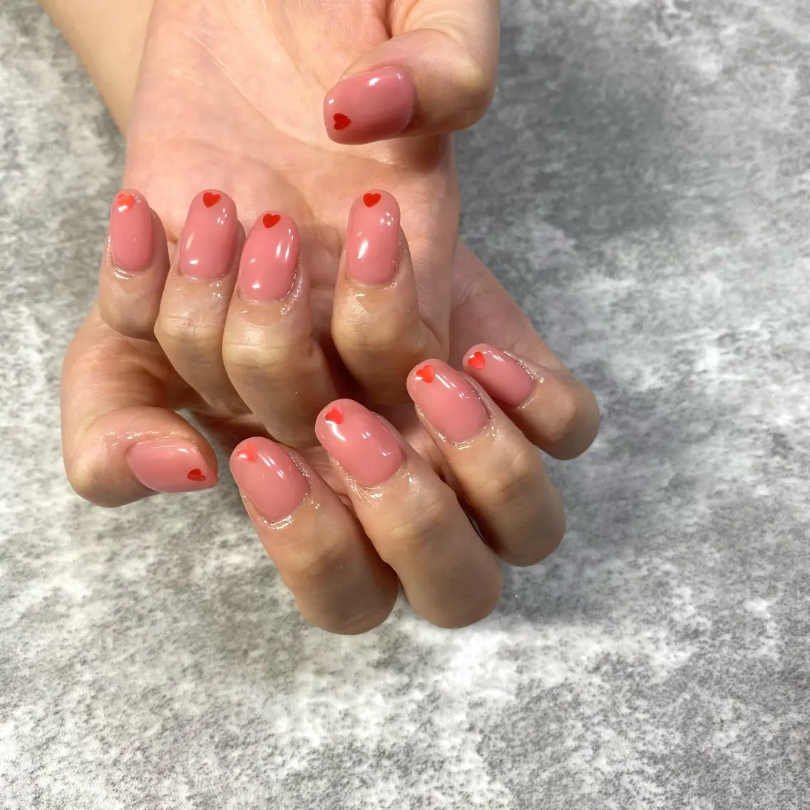 ネイル ハート ハンドネイル ★Rinail... .のネイルデザイン