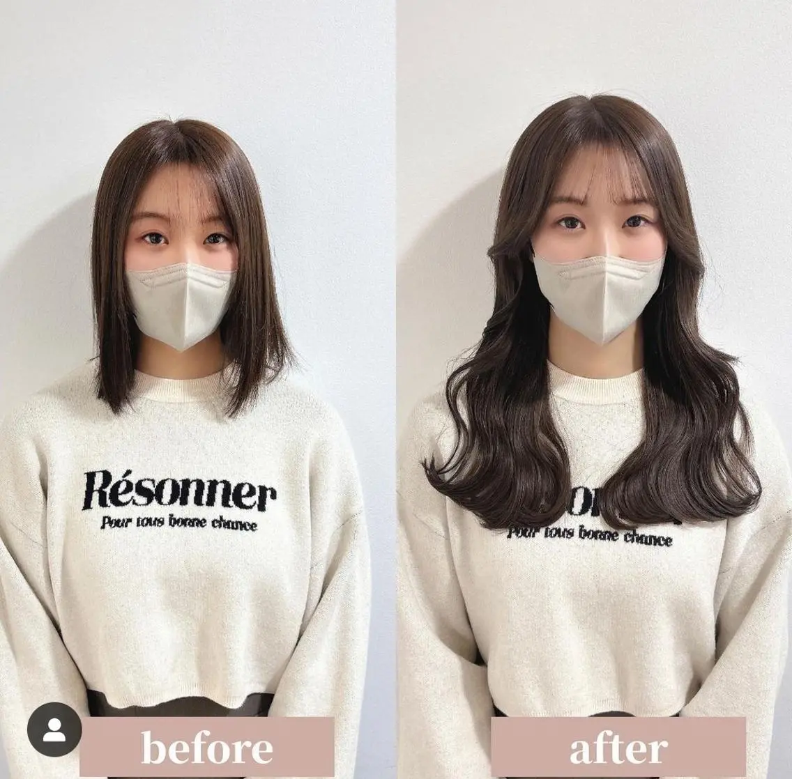カラー ロング 韓国特化 BIZEのヘアスタイル