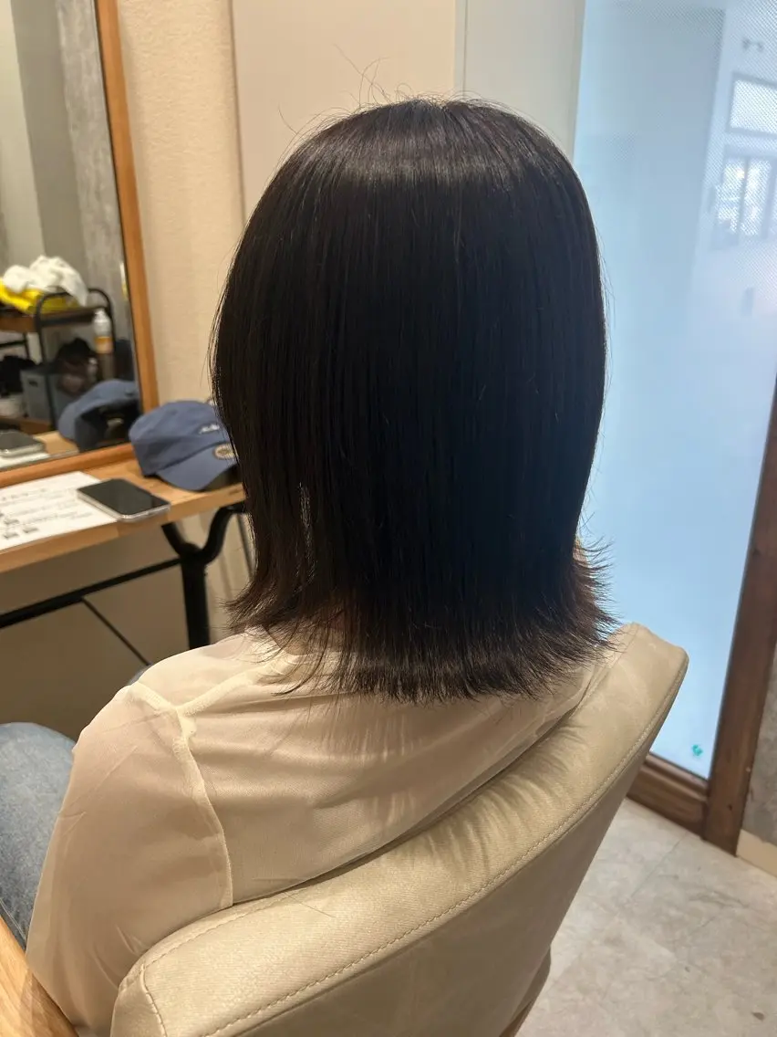 ショート カット 縮毛矯正 トリートメント 森田 遥菜のヘアスタイル