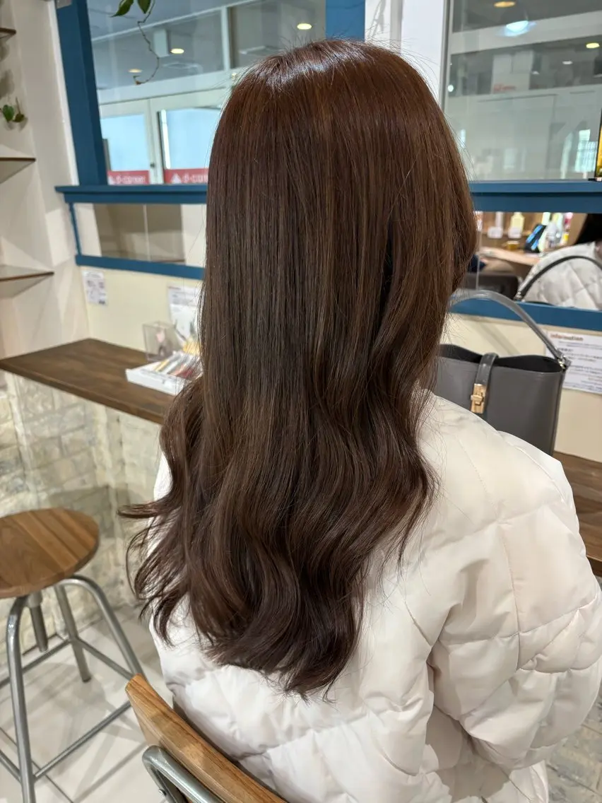 ロング カット ヘアカラー トリートメント 広がり、まとまらない お悩み改善/ 中田のヘアスタイル
