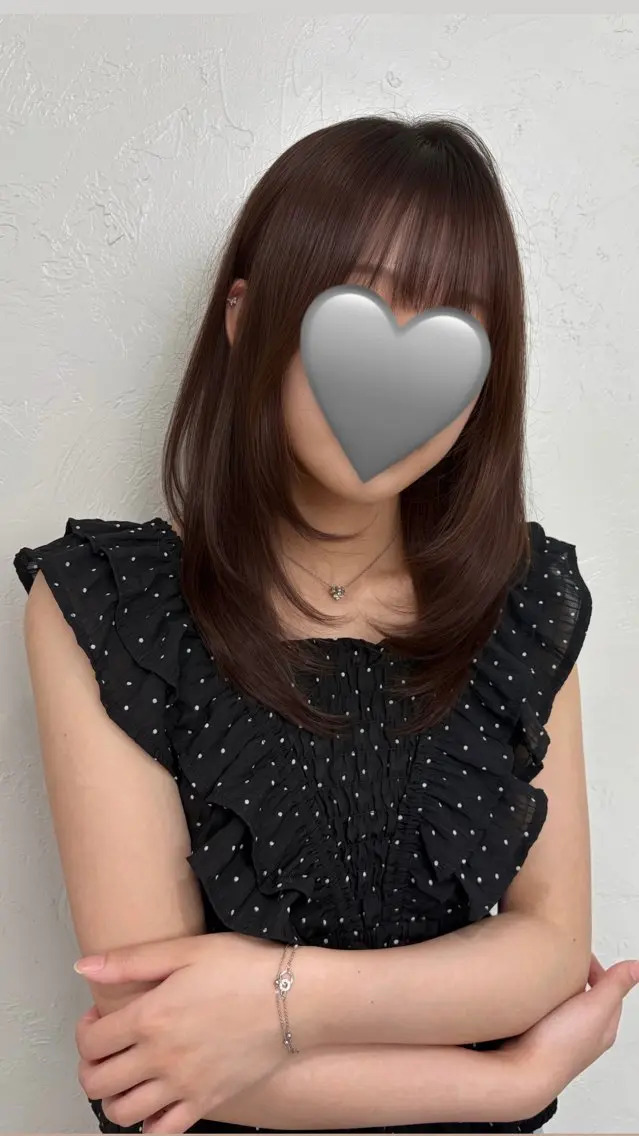 ミディアム レイヤーカット ひな/ カット✂︎艶髪のヘアスタイル