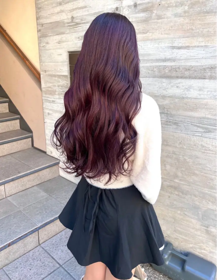 ロング カラー NANO/ ブリーチ×レイヤーのヘアスタイル