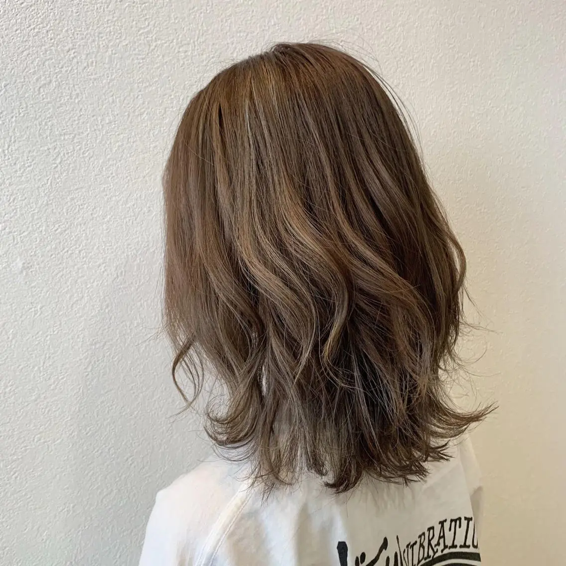 ミディアム カラー ヘアカラー 松崎 崇のヘアスタイル