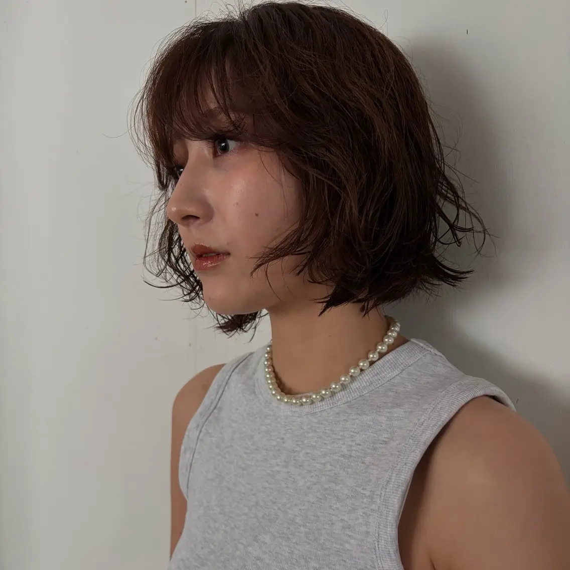 ショート カラー パーマ ハナ🌼 梅田/ボブ/パーマのヘアスタイル