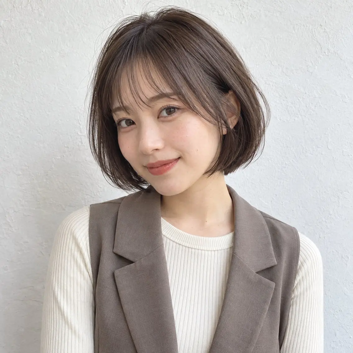 ショート カラー ボブ カット ヘアカラー トリートメント 銀座/モテ🤍垢抜け レイヤー/あさみのヘアスタイル