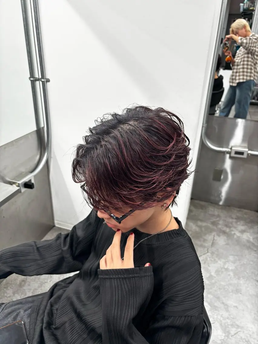 パーマ メンズ カット パーマ メンズ特化✨️ 韓国風パーマ🔥一八のヘアスタイル