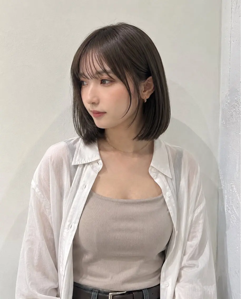 ショート 顔周りカット モテ🤍トレンドヘア /新宿/ワカナのヘアスタイル