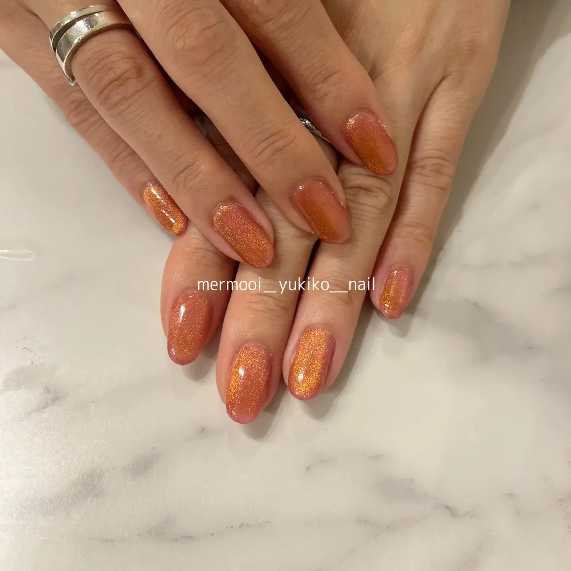 ネイル ゴールド マグネットネイル mermooi nailのネイルデザイン