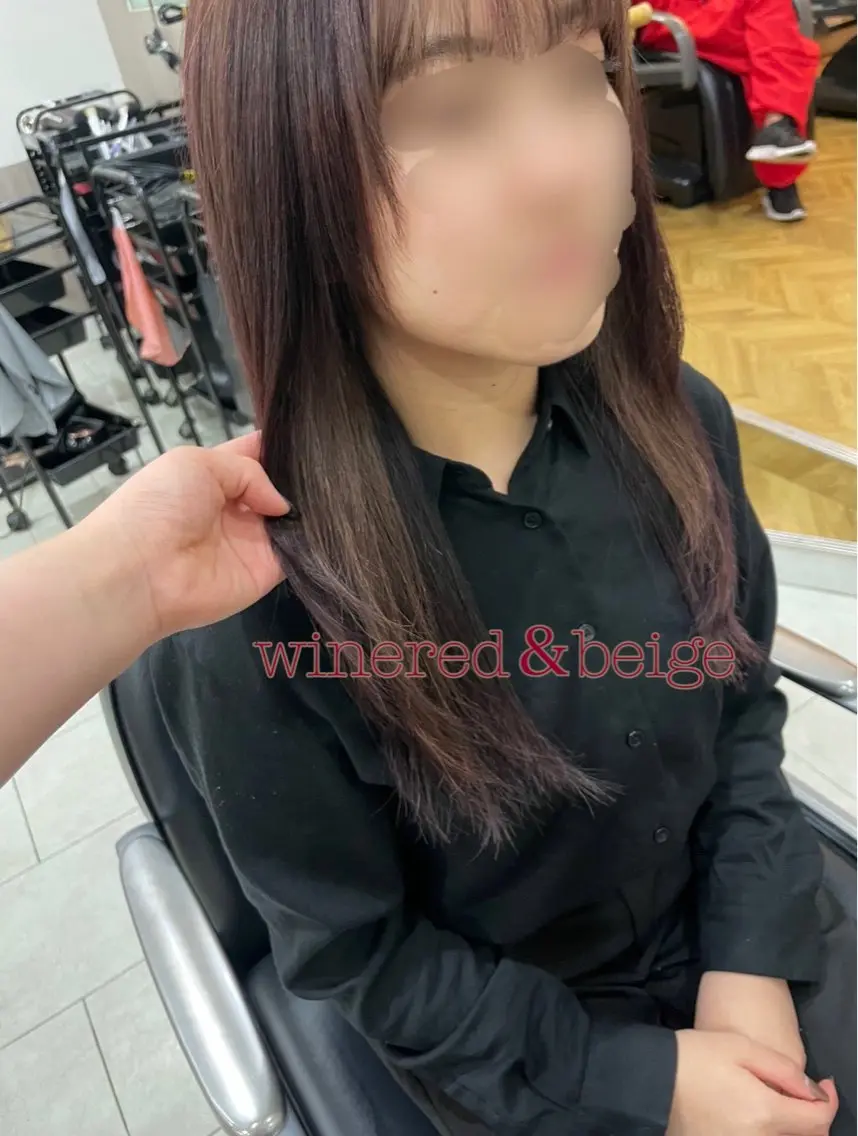 ミディアム カラー ヘアカラー トリートメント Hikari 髪質改善🩵ᩚ🫧のヘアスタイル