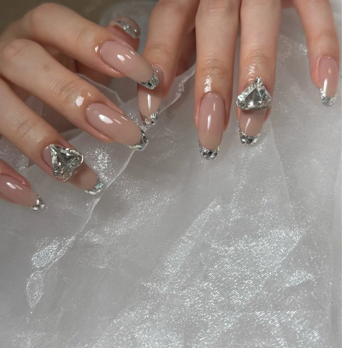 ネイル 長さ出し ハンドネイル three 0 nail spaceのネイルデザイン