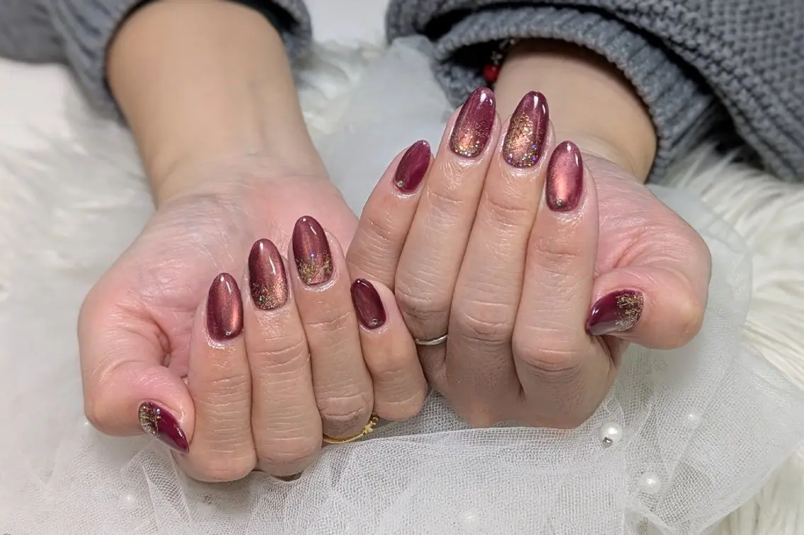 ネイル マグネットネイル m&pPrivate nailsalonのネイルデザイン
