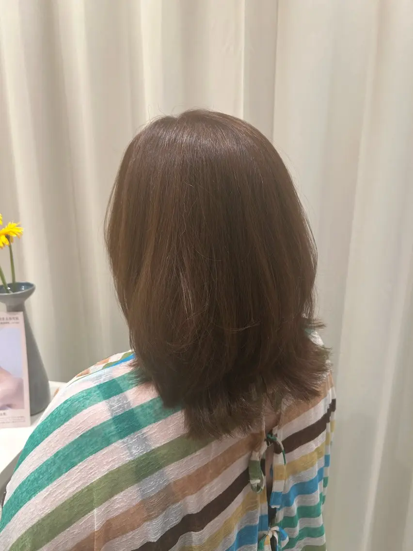 ミディアム カラー ヘアカラー 長田 永遠のヘアスタイル