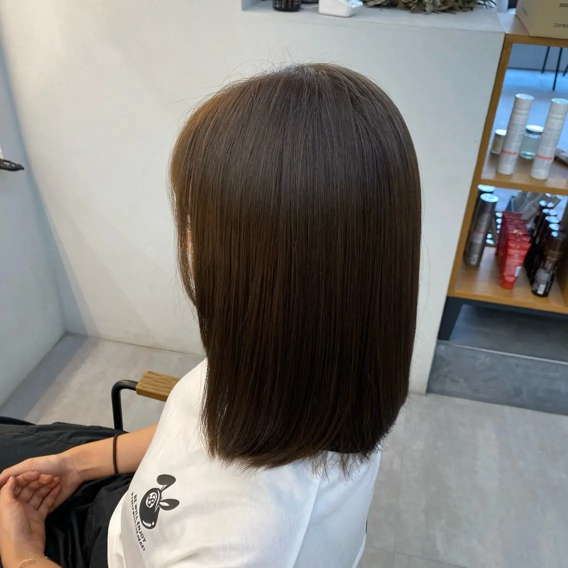 カラー グレージュ オリーブグレージュ オリーブグレー ヘアカラー wuvhair/ あかりのヘアスタイル