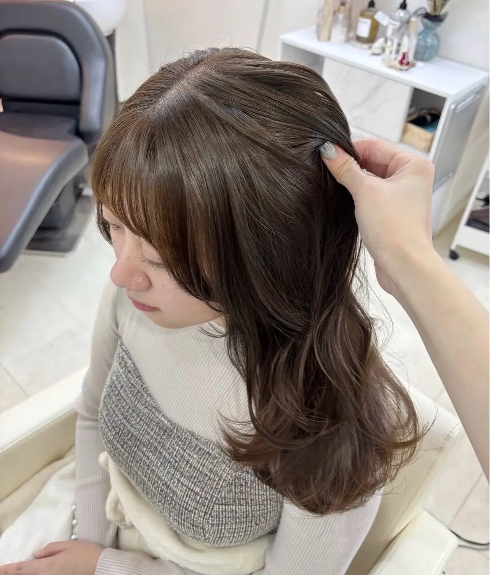 ロング カラー 透明感カラー ヘアカラー 赤羽美容師 ayunaのヘアスタイル