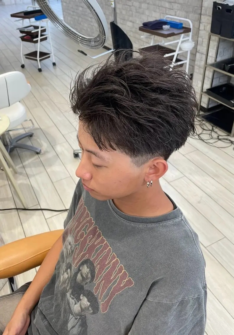 men's刈り上げツーブロックのみ【カットなし】の写真