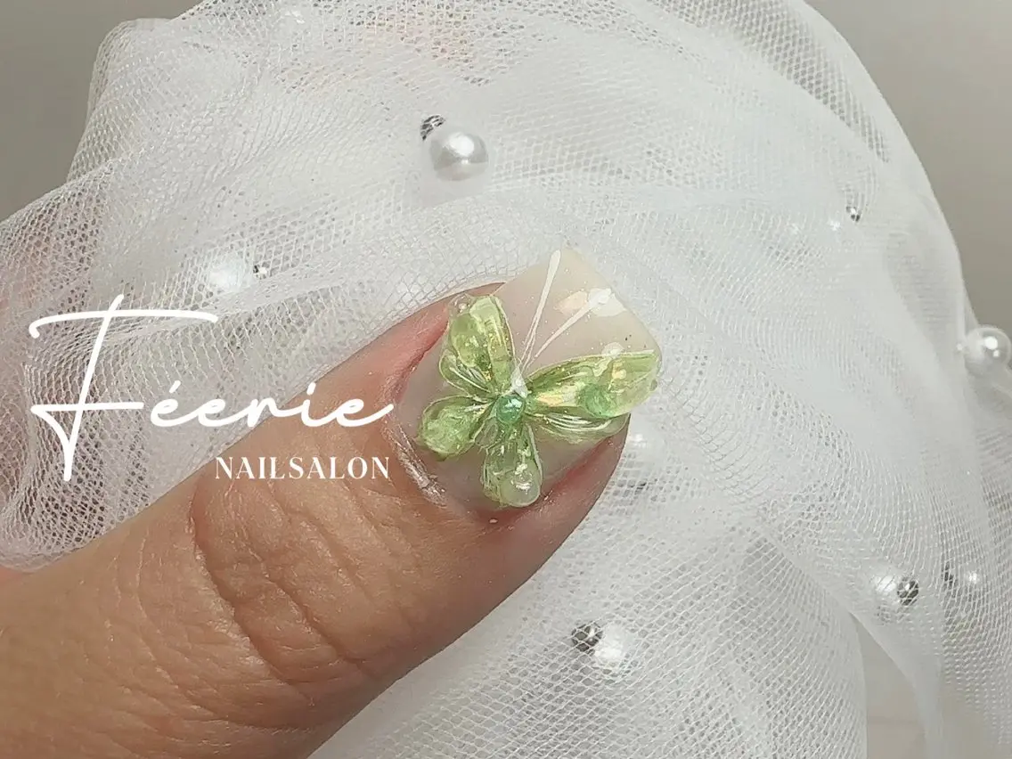 ネイル クリアネイル フットネイル フレンチネイル ジェルネイル 韓国ネイル ハンドネイル ハンドケア nail salon Feerieのネイルデザイン