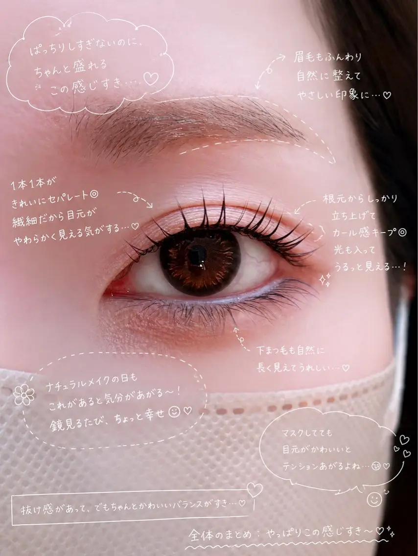 マツエク・マツパ nuna池袋 mokaのマツエク・マツパデザイン