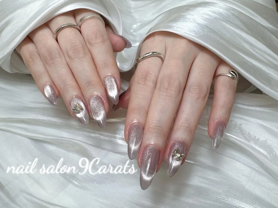 ネイル 💜ワンホンネイル ナインカラット💎のネイルデザイン