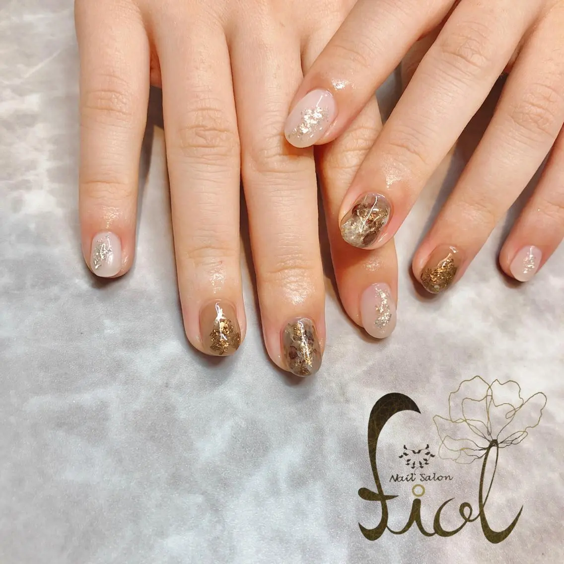 ネイル ニュアンスネイル ハンドネイル nail salon fiolのネイルデザイン