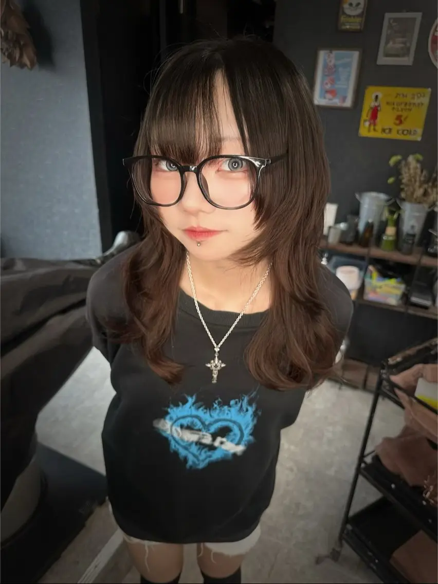 セミロング ハッシュカット レイヤーカット カット トリートメント TAIRA横浜ウルフ 🐺デザインカラーのヘアスタイル