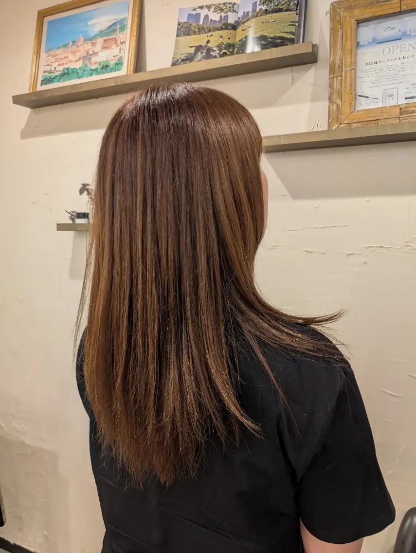 カラー ロング 吉田  彩／大人 艶髪 ／ヘッドスパのヘアスタイル