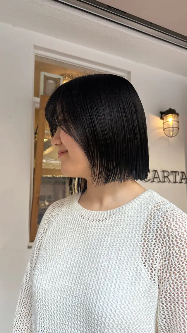 straight + cutの写真