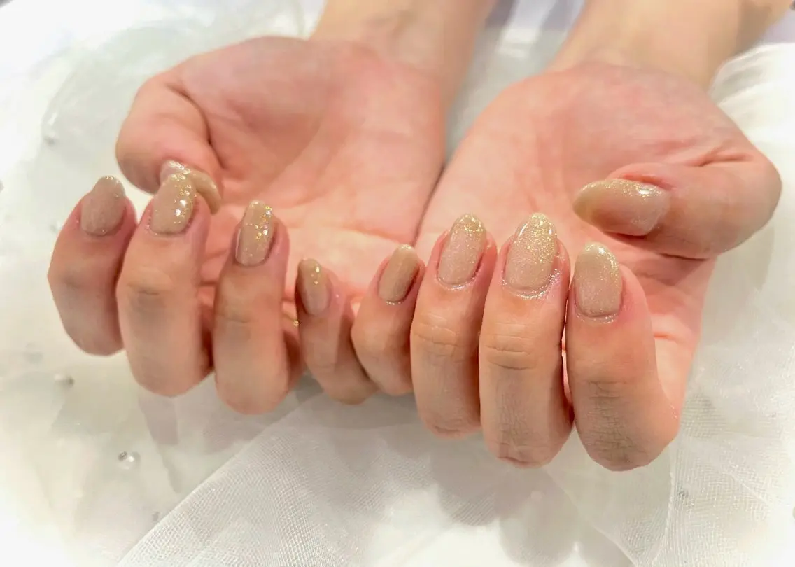 ネイル ラメ(グリッター) ハンドネイル Nail salon Cielel⟡Ayaのネイルデザイン