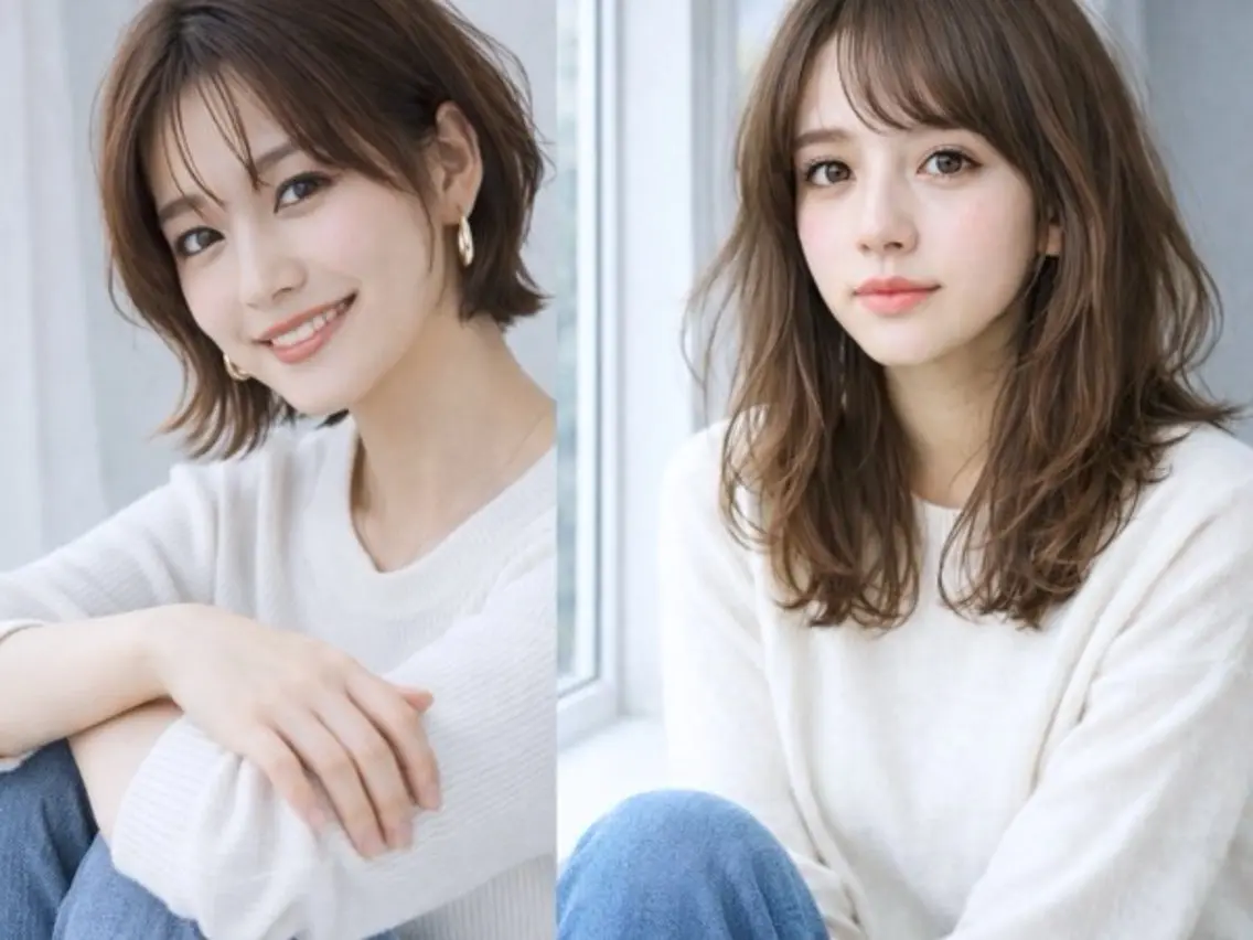 ブリーチなし透明感カラー+Aujuaトリートメント ¥8800の写真